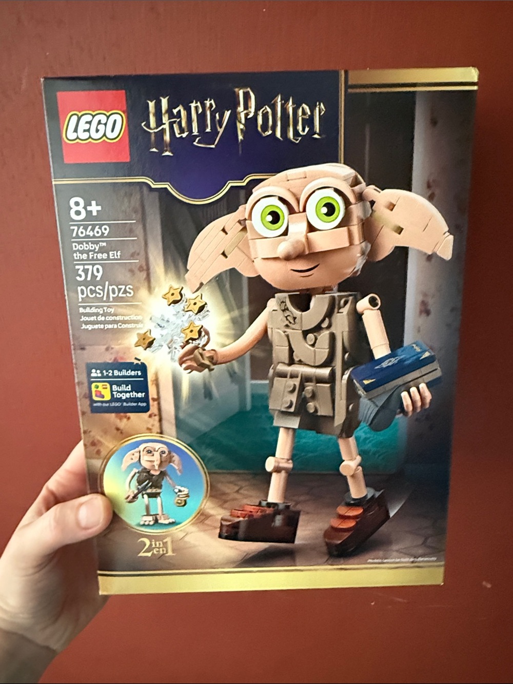 LEGO Harry Potter Dobby Figure Set - Tan, Green, Blue, Brown
